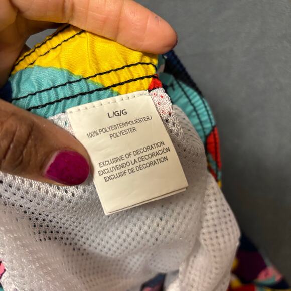 Surf Society Tropical Print Swim Trunks Men’s Large Beach Shorts Ocean Vacation - Picture 9 of 12